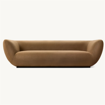 Curved Down Soft Fabric Sofa for Living Room Leisure