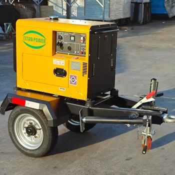 Trailer Silent Diesel Genset 3KW-15KW: Portable Diesel Generator