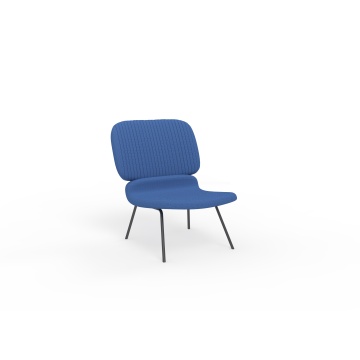 New Arrival Modern Fabric Cushion Metal Leg Designer Corporate Lounge Chair