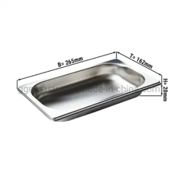 Standard Sizes Stainless Steel Gastronorm Food Pan Buffet Food Container