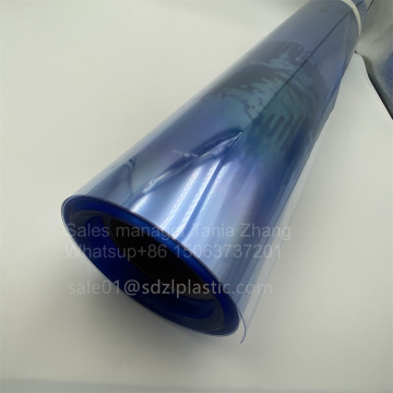 Transparent light blue rigid PETG medical sheet film