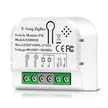 Tuya WiFi Zigbee 10A 110V-240V Mini Smart Switch mit Strommesserfunktion