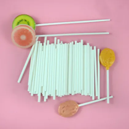 Eco-Friendly Food Grade Paper Lollipop Sticks for Cake Pops and Marshmallows