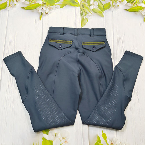 Blue Kids Equestrian Clothing Breathable Breeches