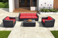 UV-Beständigkeit Weiden Gartenmöbel Sofa Set