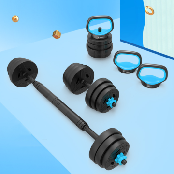 TEZEWA 6-in-1 Adjustable Dumbbells Kettlebell Set