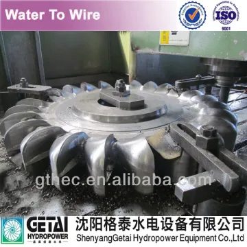 Welded pelton wheel turbine runner for water turbine replacement and turbine generator manufacturer made in china from shenyang