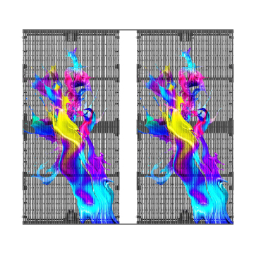 Indoor LED Display Wall: Sliding Screen Advertising LED Video Wall with Ground Support Stand and Back Frame
