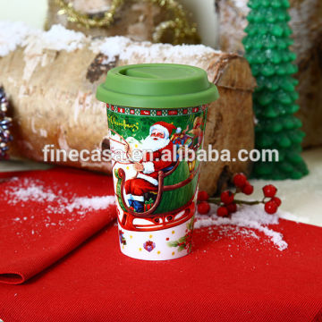12OZ Christmas Double Wall Ceramic Mug