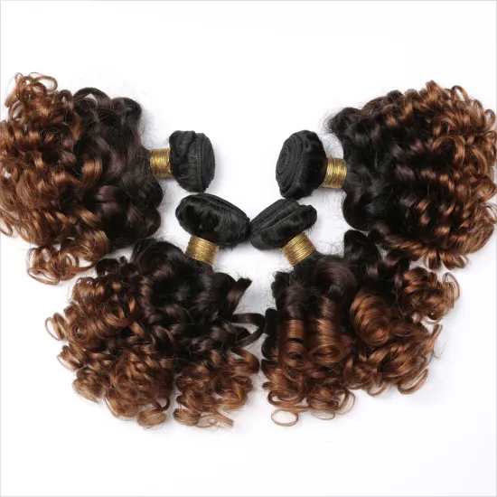 Brazilian Blonde 8A Grade 3 Bundles 1b/4/27 Ombre Hair Extensions With Lace Closure