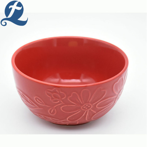 Wholesale low price colorful tableware ceramic serve bowl