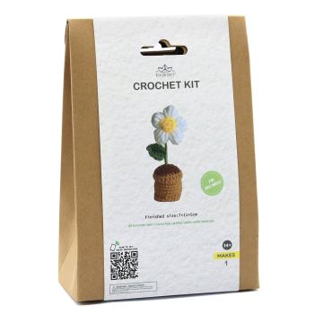 DIY Sunflower Potted Crochet Kit: Create Your Own Flower Arrangement