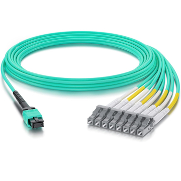 GETEKnet OEM FTTH Fiber Optic MTP/MPO Patch Cord (8/12/24/48 Core OM3/OM4)