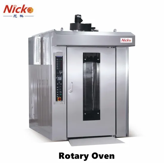 Bread Baking Machine Bakery Equipment Stainless Steel Rotary Rack Gas Oven