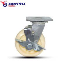 Trolley Casters tragen resistente Seitenbremsen -Industrierad