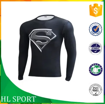 Hot Sale Digital Print Polyester Men Longsleeve Tshirt