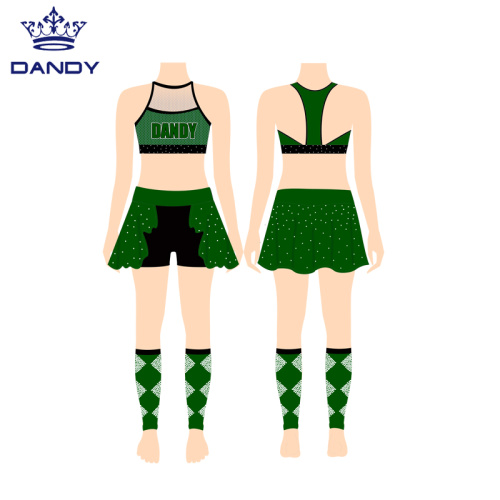 Gwisgoedd Cheerleader o'r Ansawdd Gorau Custom Gyda Sanau