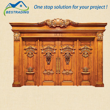 Various Styles Main Door Designs Double Door of Exterior Wood Doors