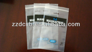 Light Duty Clear Ziplock Bag With Hanging Hole & Cuotomized Printing