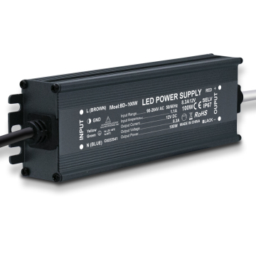 แรงดันไฟฟ้าคงที่แม่เหล็ก Dimmable 100W UL LED แหล่งจ่ายไฟ - 110V AC 12V 24V 36V 48V Transformer LED Driver พร้อม Lutron Leviton