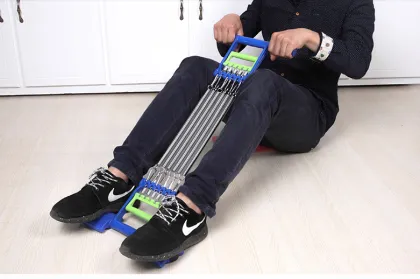 Tension rope chest developer strength of arm