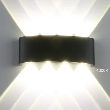LED Outdoor Wall Lights - Up and Down Illumination Garden Wall Mount 4W/6W Aluminum