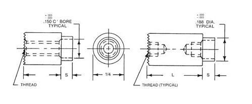 Stainless Steel Knurled Standoff Stainless Steel Knurled Standoff