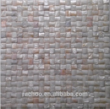 Arch surface white mother of pearl without joint wall decor mosaic tile
