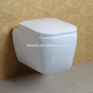 Rectangular Shaped Wall Hung Bathroom Toilet