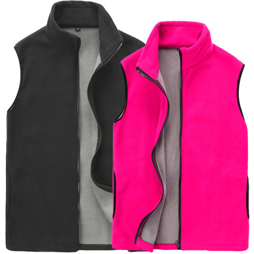 Gilet in pile da donna con tasca