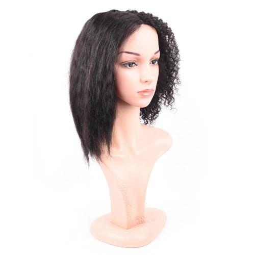 NEW FASHION 100% NATURAL HAIR NATURAL COLOR SWISS LACE WIG