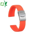 Simple Silicone Watch Strap Penggantian Waterproof Stripe