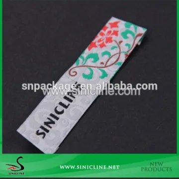 Sinicline designed woven taffeta label for Clothing/Garment