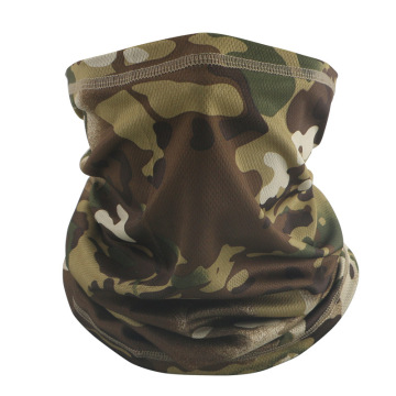 Unisex Outdoor Camouflage Sunscreen Scarf with Quick-Drying Mesh Collar