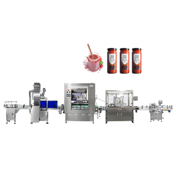 Fully Automatic Glass Bottle Seafood Canned Sauce Filling and Sealing Production Line by Manufacturer