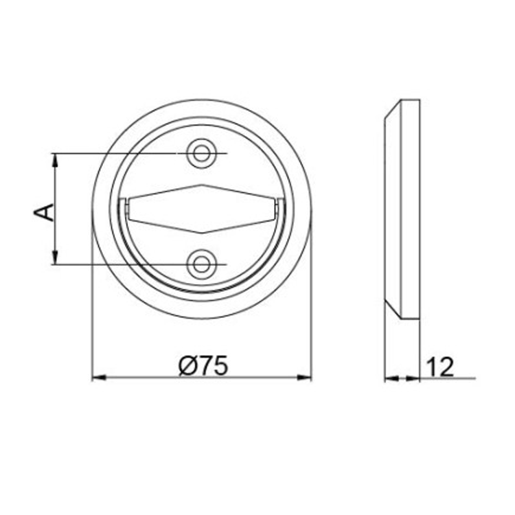 Tube well door pull ring