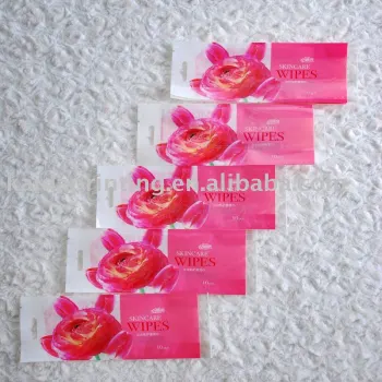 Tissues packaging bag, with attractive printing and tear notch, easy-open