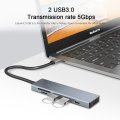 Pelbagai fungsi USB C ke Stesen Docking 3.0