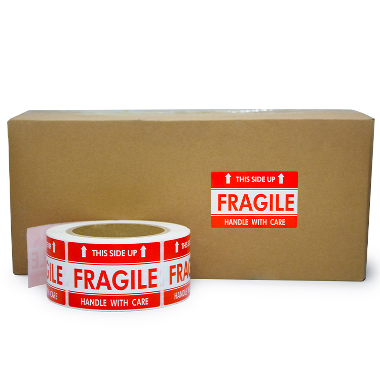 Custom Preprint Fragile Warning Handling Sticker Labels Roll