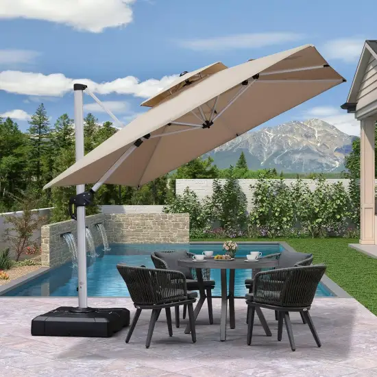 High Quality Wholesale Outdoor Garden Solar Umbrellas and Parasols