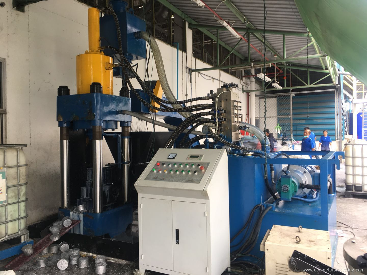 Aluminum Turnings Particles Grans Briquetting Machine