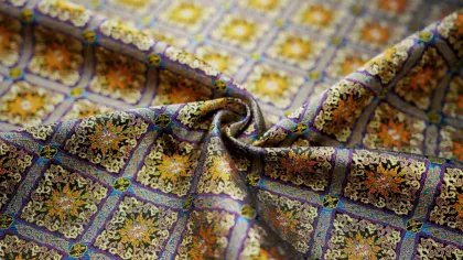 Nitre Flame Mulberry Silk Fabric