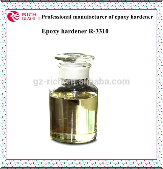 Light yellow and transparent epoxy hardener R-3300 for epoxy floor top coatings