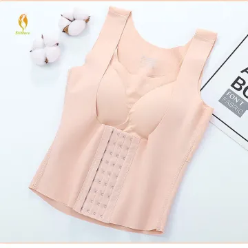 Women's Sports Underwear Bra: Waist Shaping & Back Support 2-in-1 Belly Body Sculpting Underwear