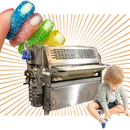 Sour Candy Machine: Rainbow Belt Gummy Sour Sweets