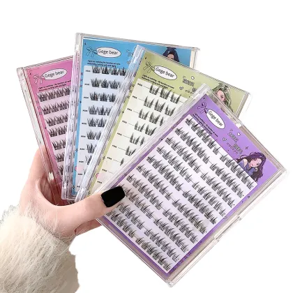 Preglued Lash Clusters Self Adhesive Press On Eyelashes