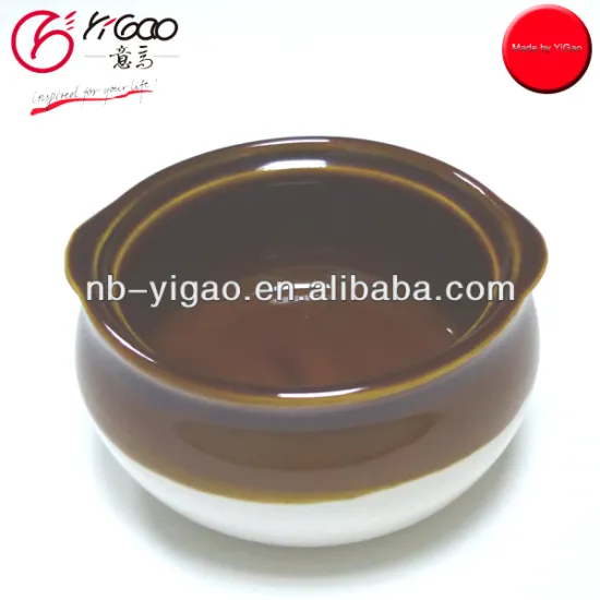 Food safe stoneware soup crock