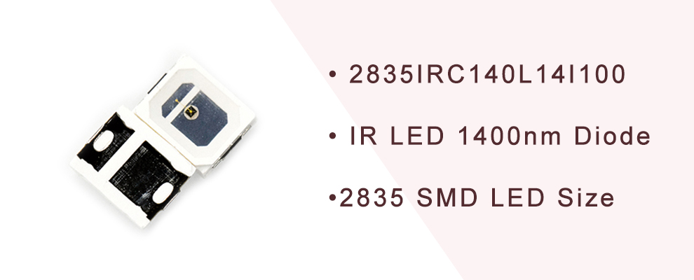 2835IRC140L14I100 Far red IR LED 1400nm LED 1450nm LED Infrared LED Diode 2835 SMD LED