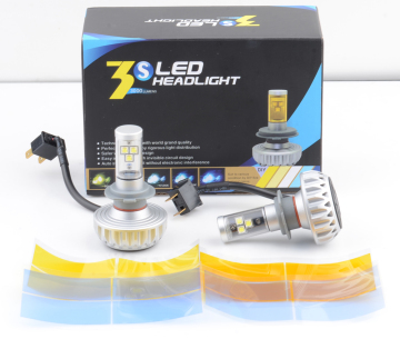 2015 new arrived 3000LM DC12-24V 3S series LED car headlight