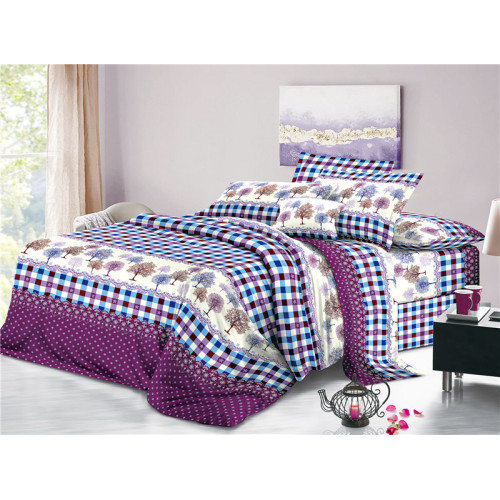 Individuell bedruckte, einfache Bettwäsche aus Polyester mit Blumenmuster